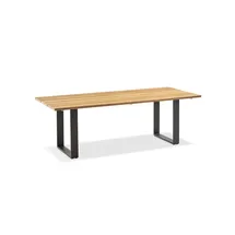 Niehoff Noah Gartentisch 160-260 x 95 x 76 cm Teak gebürstet/braun
