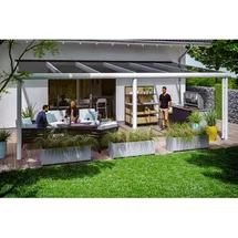 SKANHOLZ Terrassendach Garda 648 x 257 cm weiß