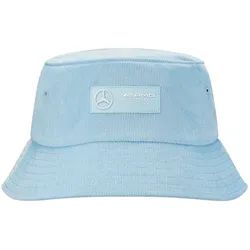 Mercedes-Benz AMG PETRONAS Retro Corduroy Bucket-Hat Sommer-Hut aus Cord Fischer-Hut Angler-Hut OneSize Pastell 701222358 003 Blau - One-Size