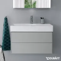 Duravit XSquare Waschtischunterschrank, 2 Schubkästen, Betongrau matt