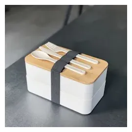 Intirilife Lunch Box Bento Box in Weiß - Gr.: onesize