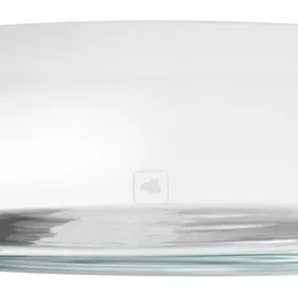 LEONARDO Novara Deko Schale aus Glas, spülmaschinengeeignete, multifunktionale, flache Glasschüssel rund, Durchmesser: 22,4 cm, Höhe 7 cm, 018623