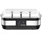 Rommelsbacher Joghurtbereiter JG 40 - für bis zu 1200 g Joghurt, LCD Display, 18 Stunden Zeitschaltuhr, automatische Abschaltung, elektronische Temperaturregelung, 8 Portionsgläser à 150 ml, 40 Watt