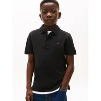 Tommy Hilfiger Poloshirt FLAG POLO SS mit Logostickerei schwarz 3 (98)