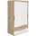 Paidi Schiebetürenschrank Fionn 124 x 207 x 64 cm Braun/Weiß