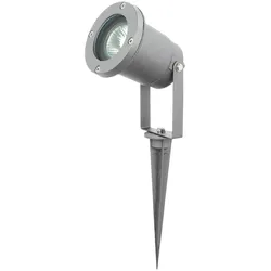 Erdspieß Geh Weg Außen Steck Stand Lampe Balkon silber verstellbar Stecker