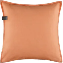 Dekokissen "Play", orange (orange, unifarben), B:38cm L:38cm, Mischgewebe, SCHÖNER WOHNEN-KOLLEKTION, Dekokissen_Sitzkissen_Kissenhüllen, aus hochwertigen Naturfasern