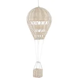 Beliani Wandobjekt Ballon Bemba Rattan 60 cm Naturfarben