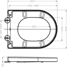 Bernstein WC-Sitz U1002 Weiß