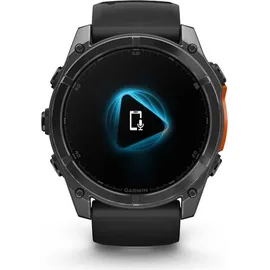 Garmin fenix 8 AMOLED 51 mm schwarz / schiefergrau mit QuickFit Silikon-Armband 26 mm