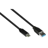 Good Connections USB-A auf USB-C 0,5 m Schwarz