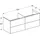 Geberit Waschtischunterschrank 4 Schubladen 133,2 x 50,4 x 47 cm Greige Matt