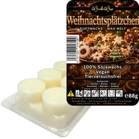 WonderWax Duftwachs Wax Melts für Duftlampe, 6 Kreise Duftmelt Wachsmelt Sojawachs Duftwachs Würfel für Raumdüfte, Wachs Duftöl Winter Indoor Schmelzen für Aromalampe Weihnachtsplätzchen