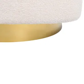 Beliani Drehsessel Lavik Bouclé 0 x 0 x 0 cm Cremeweiß