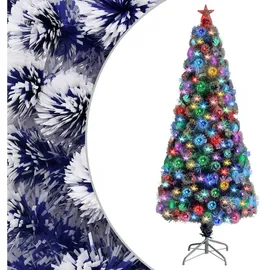 vidaXL Künstlicher Weihnachtsbaum blau/weiß 180 cm