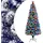 vidaXL Künstlicher Weihnachtsbaum blau/weiß 180 cm