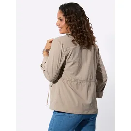 Casual Looks Blusenblazer CASUAL LOOKS "Blusenblazer", Damen, Gr. 40, sesam, 94% Polyamid, 6% Elasthan, Blazer Blusenblazer