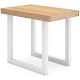 SKRAUT HOME Konsolentisch 140x90x73cm Eiche und weiß