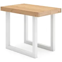 SKRAUT HOME Konsolentisch 140x90x73cm Eiche und weiß