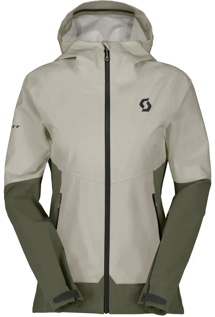 Scott Jacket W's Explorair Softshell dust white/douglas green (7871) XL