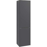 Villeroy & Boch Villeroy und Boch Subway 3.0 Hochschrank C59301VN 40x171x36,2cm, Schanier rechts/Griff Volcano black, cashmere grey