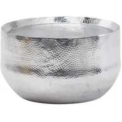 KADIMA DESIGN Orientalischer Couchtisch ANIENE: Hammerschlag-Struktur, Aluminium, hohl, 40 kg Belastung, goldfarben lackiert.