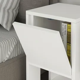 Decortie Nachtschrank Ema 30 x 30 x 55 cm Weiß
