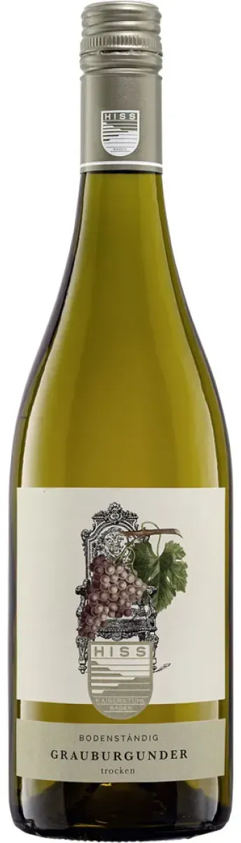 Hiss Grauburgunder Vegan Weißwein trocken 0,75 l | 2024