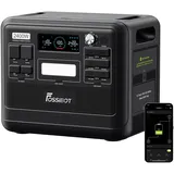 FOSSiBOT F2400 Tragbare Powerstation 2048Wh LiFePO4 Mobiler Solargenerator mit 230V/2400W (Spitze 4800W), USB und QC, Mobile Stromspeicher für Outdoors, Power Station für Camping, Reisen