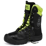 Kübler Schnittschutzstiefel S3 Größe: 45, Farbe: schwarz/warngelb
