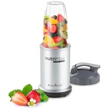 ROSMARINO Standmixer Standmixer 100 W 2-in-1 Mini Smoothie Maker 3 Geschwindigkeiten, 100,00 W silberfarben