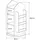 Home Deluxe Kinderregal Juna 60 x 60 x 105,3 cm MDF blau