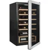 HANSEATIC Weinkühlschrank HWC24FCBH-2, F (A-G), silber (eh19), B:47cm H:83cm T:47cm, Weinkühlschränke