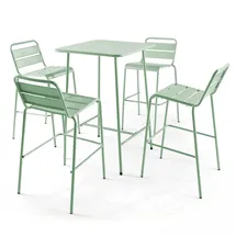 Oviala Bartisch 70 x 70 x 105 cm Salbeigrün