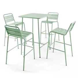 Oviala Bartisch 70 x 70 x 105 cm Salbeigrün