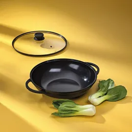 Kela Wok Atura, schwarz 8,5cm 32,0cmØ 4,0l