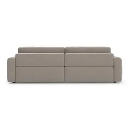 TRENDMANUFAKTUR Big-Sofa TRENDMANUFAKTUR "Bourbon Mega, bequem, viel Platz, Breite 264cm", grau (taupe grau), B:264cm H:84cm T:126cm, 100% Polyester, Sofas, Big-Sofa, extra tiefe Sitzfläche, wahlweise mit Sitztiefenverstellung bestellbar