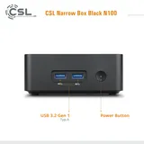 CSL Narrow Box Black N100 Mini-PC 8 GB RAM 1000 GB SSD Intel UHD Graphics Win 11 Home