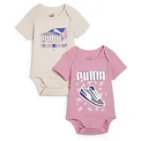 Puma Minicats Newborn Bodysuit 2pcs Set INF Kinder Overall, rosa - 56