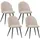 Albatros Esszimmerstuhl Capo Stoff beige 4er Set