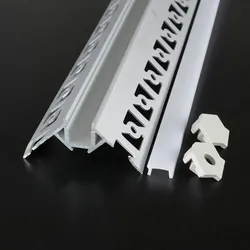 2 Meter LED Eckprofil unterputz Schiene Profil Kanal System für indirekte beleuchtung LED-Streifen Profil R