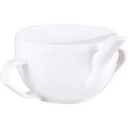 Krankentasse 2 Henkel Weiß Kunststoff 1 ST