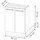 Vicco Kochinsel Fame-Line 60 x 30 x 82 cm Dunkelblau