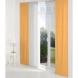 Wirth Schiebegardine Neufahrn (1 St), Paneelwagen, blickdicht, Jacquard, Inkl. Befestigungszubehör orange 60 cm x 145 cm