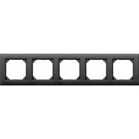 Merten Rahmen 5fach, anthrazit