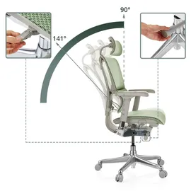 HJH Office Ergohuman Slim G Gen2 Netzstoff Grün
