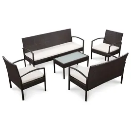 vidaXL Garten-Lounge-Set 5-tlg. braun 44184