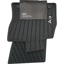 Audi A3 2013-2020 Gummifußmatten Allwettermatten vorne Schwarz, 2 Stück