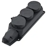 Inter Bär Steckdosenleiste 3fach Schwarz 1 St.