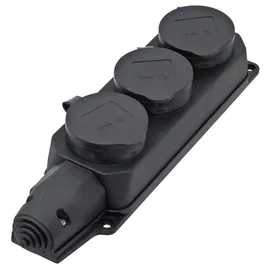 Inter Bär Steckdosenleiste 3fach Schwarz 1 St.